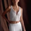 Kathia Pearl handbroderad topp – vit Kathia Pearl handbroderad topp – vit
