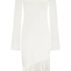 Kayden Fringe Off Shoulder Knit Mini Klänning – Ivory Kayden Fringe Off Shoulder Knit Mini Klänning – Ivory
