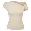 Kinsley Slinky-toppar med metallbeslag – Ivory Kinsley Slinky-toppar med metallbeslag – Ivory