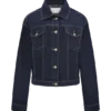 Kirra Cinched Denim Jacket – tvättad indigoblå Kirra Cinched Denim Jacket – tvättad indigoblå