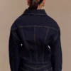 Kirra Cinched Denim Jacket – tvättad indigoblå Kirra Cinched Denim Jacket – tvättad indigoblå