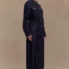 Kirra Cinched Denim Jacket – tvättad indigoblå Kirra Cinched Denim Jacket – tvättad indigoblå