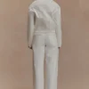 Kirra insvängd Denim-jacka – vit Kirra insvängd Denim-jacka – vit