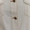 Kirra insvängd Denim-jacka – vit Kirra insvängd Denim-jacka – vit