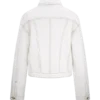 Kirra insvängd Denim-jacka – vit Kirra insvängd Denim-jacka – vit