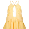 Korra chiffong-haltertop – Butterscotch Korra chiffong-haltertop – Butterscotch