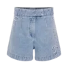 Kylee broderade shorts – mellablå Kylee broderade shorts – mellablå