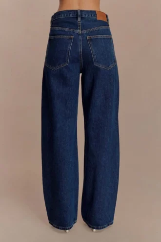Laina midjehöga diamantDenim-jeans – midnattblå Laina midjehöga diamantDenim-jeans – midnattblå