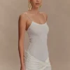 Laurie Twist Knit Mini Klänning – Ivory