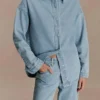 Lioda Oversized Denim Shirt – 80’S Blue