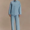 Lioda Oversized Denim Shirt – 80’S Blue