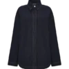 Lioda Oversized Denim Shirt – Washed Indigo Blue