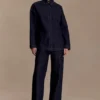 Lioda Oversized Denim Shirt – Washed Indigo Blue