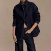 Lioda Oversized Denim Shirt – Washed Indigo Blue