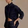Lioda Oversized Denim Shirt – Washed Indigo Blue
