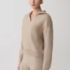 Luca stickad tröja – beige melerad Luca stickad tröja – beige melerad