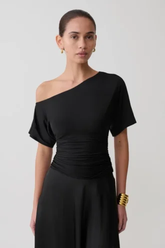 Luu axelbar slinky-top – svart