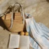 M-List-sjal – blått blommönster M-List-sjal – blått blommönster
