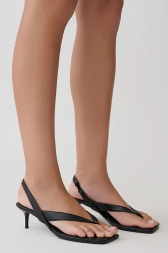 Mai slingback-högklackad sandal – svart