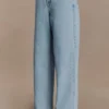 Mannon Denim-jeans med medelhög midja – 80-talsblå Mannon Denim-jeans med medelhög midja – 80-talsblå