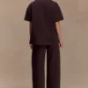 Mannon midjehöga Denim-jeans – chokladbruna Mannon midjehöga Denim-jeans – chokladbruna