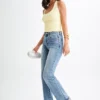 Marie återvunnen halterneck-top – Lemon Sherbet