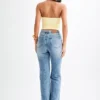 Marie återvunnen halterneck-top – Lemon Sherbet