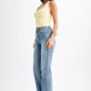 Marie återvunnen halterneck-top – Lemon Sherbet