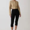 Marielle kort jacka med knappar – taupe Marielle kort jacka med knappar – taupe