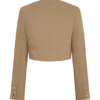 Marielle kort jacka med knappar – taupe Marielle kort jacka med knappar – taupe