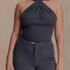 Marion Cross Over Top – Charcoal Shadow Marion Cross Over Top – Charcoal Shadow