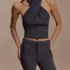 Marion Cross Over Top – Charcoal Shadow Marion Cross Over Top – Charcoal Shadow