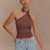Mariposa Slinky halterneck-top – choklad Mariposa Slinky halterneck-top – choklad