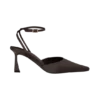 Marley satinpumps med spetsig tå – chokladbrun Marley satinpumps med spetsig tå – chokladbrun