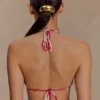 Marquise-bikini-toppar – Dragonfruit Deco Fleur-mönster