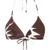 Marquise bikinitopp – Chocolate Deco Fleur-tryck