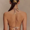 Marquise bikinitopp – Chocolate Deco Fleur-tryck