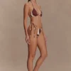 Marquise bikinitopp – Chocolate Deco Fleur-tryck