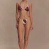 Marquise bikinitopp – Chocolate Deco Fleur-tryck