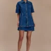 Maya Oversized Denim Shirt – Mörkblå Maya Oversized Denim Shirt – Mörkblå