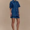 Maya Oversized Denim Shirt – Mörkblå Maya Oversized Denim Shirt – Mörkblå
