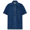 Maya Oversized Denim Shirt – Mörkblå Maya Oversized Denim Shirt – Mörkblå