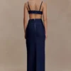 Maylena högmidjad maxikjol i Denim – indigoblå Maylena högmidjad maxikjol i Denim – indigoblå