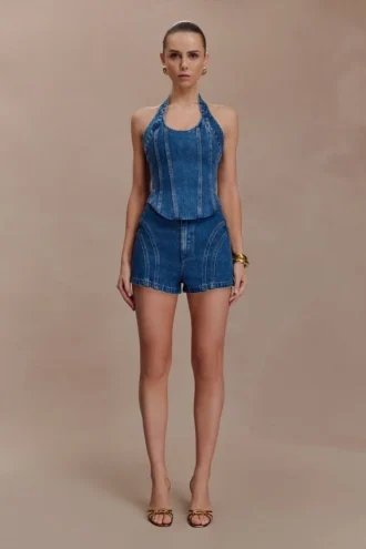 Meadow Denim Shorts – mörkblå Meadow Denim Shorts – mörkblå