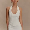 Meadow korsett-halterneck-top – vit Meadow korsett-halterneck-top – vit