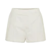 Melody linneShorts med spets – Vit