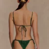 Memphis bikinitrosa med pärlor – grön Memphis bikinitrosa med pärlor – grön
