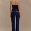 Meryl snörningsDenim-jeans – indigoblå