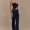 Meryl snörningsDenim-jeans – indigoblå