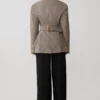 Mila formad kavaj – Tan Check Mila formad kavaj – Tan Check